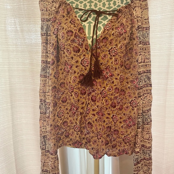 Billabong Floral Boho Peasant Top - Picture 5 of 15